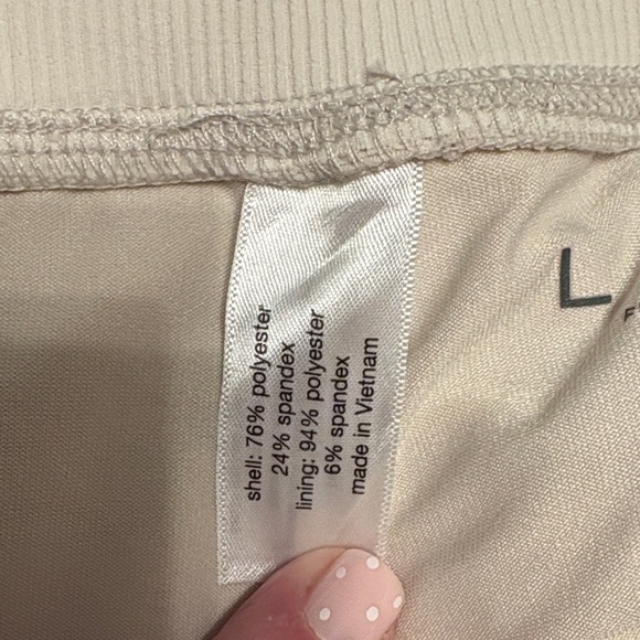 Lane Bryant Cream Athletic Skort with Zip Pockets - Picture 3 of 5